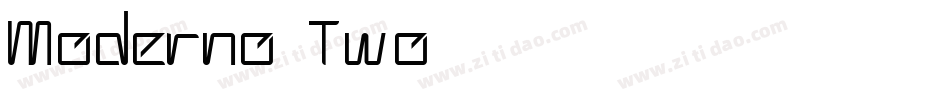 Moderno Two字体转换
